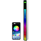 ZREYLLB Luce D'atmosfera ad Attivazione Vocale RGB Luce Ritmica Musicale a LED Luce Decorativa per Strisce Ambientali Controllo App Sincronizzazione ...