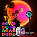 ZTWLEED Lampada da Tramonto,Sunset Lamp con App Smart Control,Modalità 16 Colori che cambiano Sunset Projection Lamp,Sincronizzazione musicale Sunset Light con ...