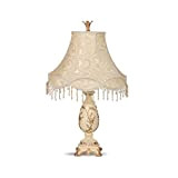 ZWeiD Bianco Lampada da tavolo, Living Room Desk Camera lampada da tavolo decorativa domestica della lampada con frange paralume E27 ...