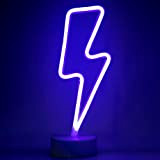 ZWOOS Insegne luminose per camera da letto - Insegna al neon LED alimentata a batteria o USB - Lampe neon ...